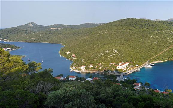 Het eiland Lastovo