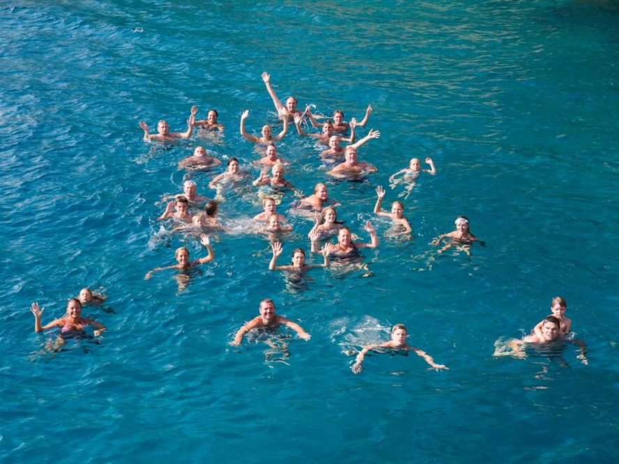 Swimming-Adriatic-sea-cruise