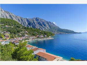 Apartmanok Kunac Makarska riviéra, Méret 40,00 m2, Légvonalbeli távolság 70 m