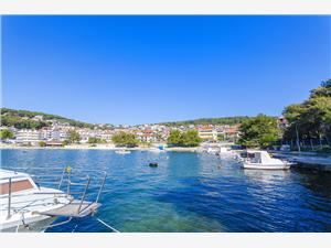 Appartementen Alen Trogir, Kwadratuur 60,00 m2, Lucht afstand tot de zee 50 m