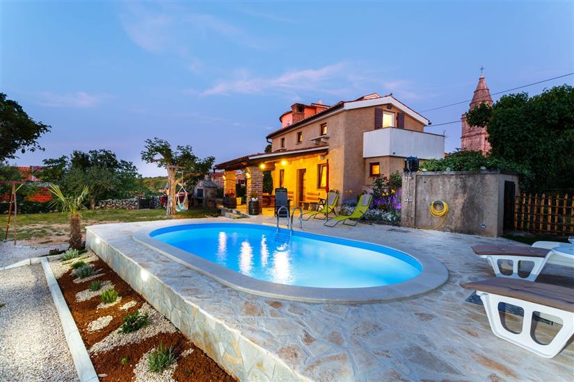 House Poljica with a pool