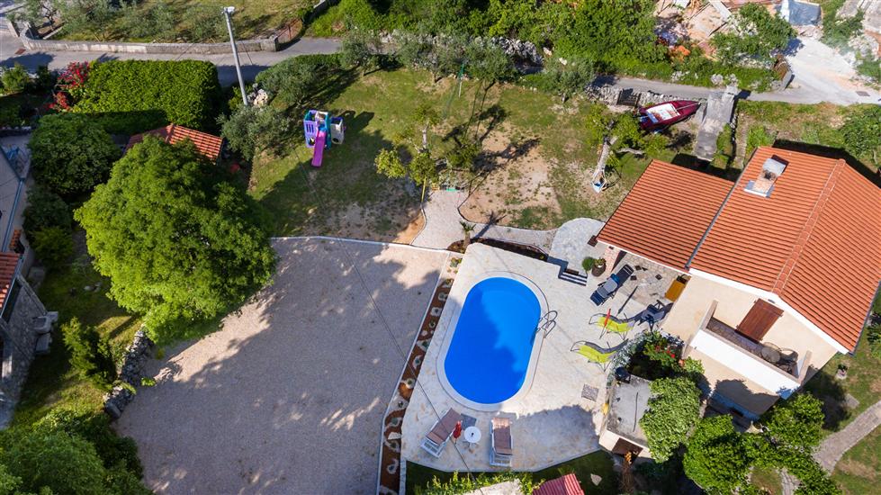 House Poljica with a pool
