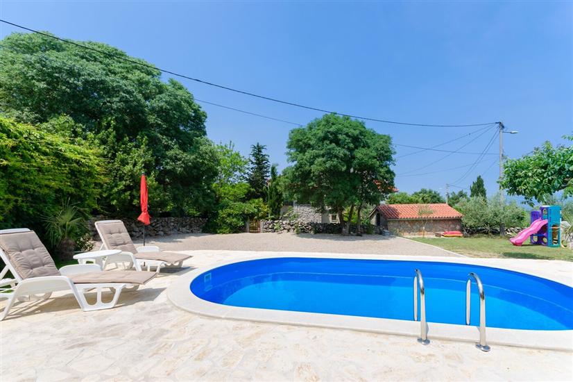 House Poljica with a pool