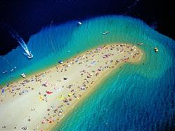Zlatni Rat Nerezisce - wyspa Brac Plaža