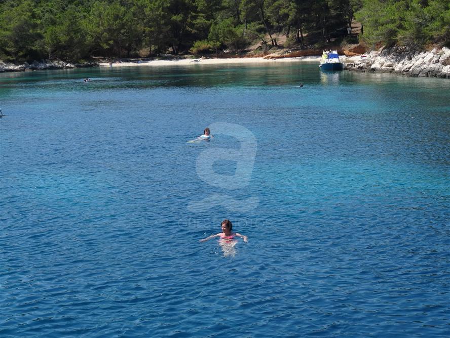 Swimming-in-a-beautiful-bay