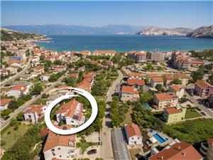 Apartments Istria Baska Baska - island Krk, Size 50.00 m2, Airline distance to town centre 500 m