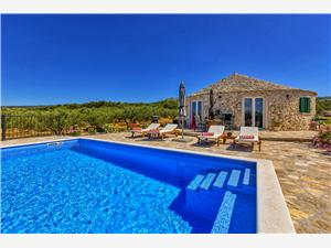 House Magical Island Beauty Mirca - island Brac, Stone house, Remote cottage, Size 90.00 m2