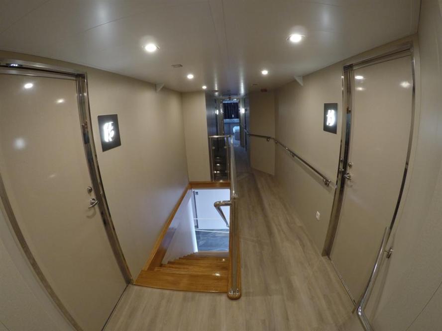 Luxury-small-cruise-ship-Rhapsody-staircase