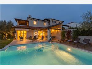 Villa Nar s bazenom i predivnim panoramskim pogledom na more Sveti Lovrec, Size 180.00 m2, Accommodation with pool, Airline distance to town centre 500 m