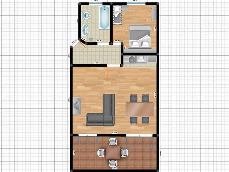 Apartment A1, for 4 persons