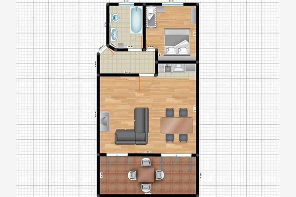 Apartment A1, for 4 persons