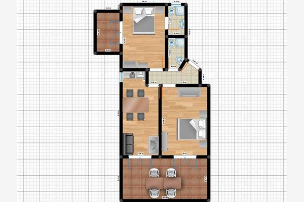 Apartment A3, for 6 persons