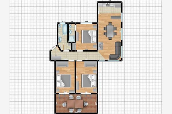 Apartment A4, for 8 persons