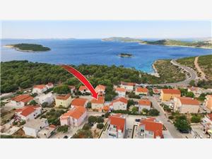 Appartement Prcela 1 Bilo (Primosten), Superficie 38,00 m2, Distance (vol d'oiseau) jusque la mer 270 m