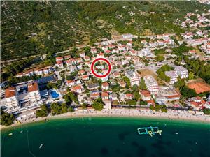 Appartamenti Goge Gradac, Dimensioni 39,00 m2, Distanza aerea dal mare 90 m, Distanza aerea dal centro città 300 m