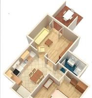 Apartment A2, for 3 persons