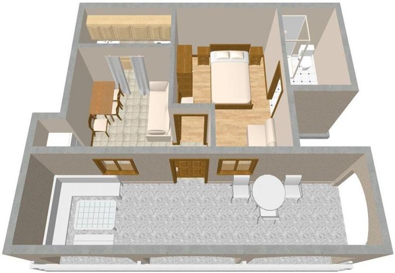 Apartment A2, for 4 persons