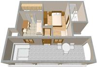 Apartment A2, for 4 persons