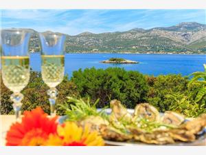 Maison Marija Korcula - île de Korcula, Distance (vol d'oiseau) jusque la mer 50 m