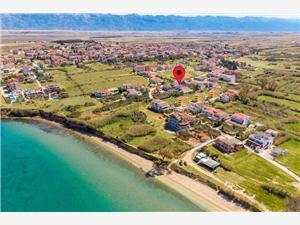 Appartements Masa Povljana - île de Pag, Superficie 63,00 m2, Distance (vol d'oiseau) jusque la mer 250 m, Distance (vol d'oiseau) jusqu'au centre ville 500 m