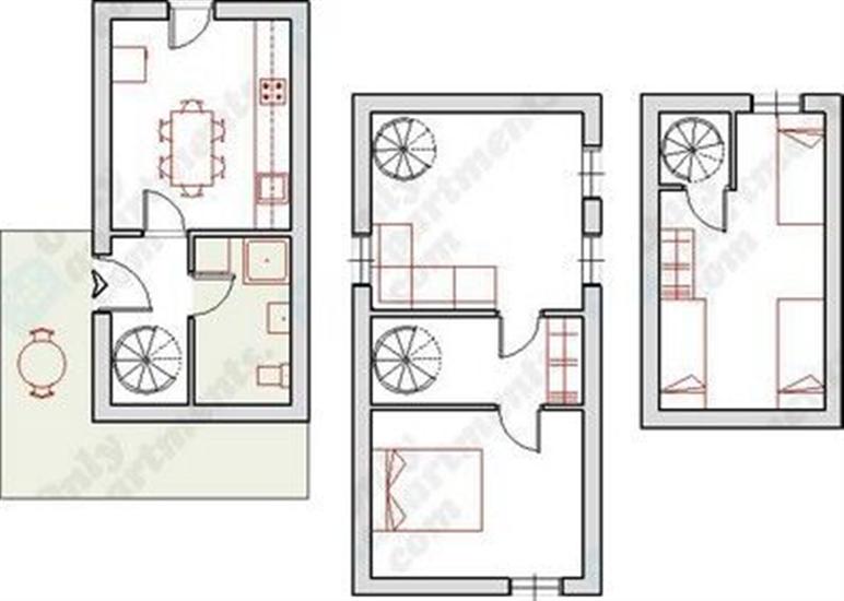 Apartment A1, for 5 persons