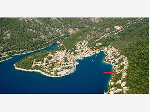 Appartamenti Robert Brna - isola di Korcula, Dimensioni 35,00 m2, Distanza aerea dal mare 5 m, Distanza aerea dal centro città 300 m