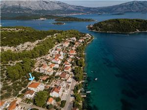 Apartmán Dado Lumbarda - ostrov Korcula, Rozloha 90,00 m2, Vzdušná vzdialenosť od mora 30 m