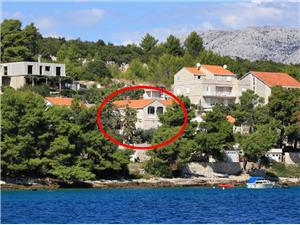 Lägenheter Rud Lumbarda - ön Korcula, Storlek 32,00 m2, Luftavstånd till havet 15 m