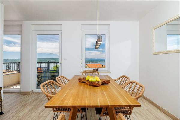 Apartment A1, for 8 persons