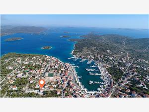Apartments Raste Jezera - island Murter, Size 40.00 m2, Airline distance to town centre 200 m