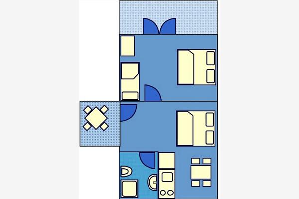 Apartment A1, for 4 persons
