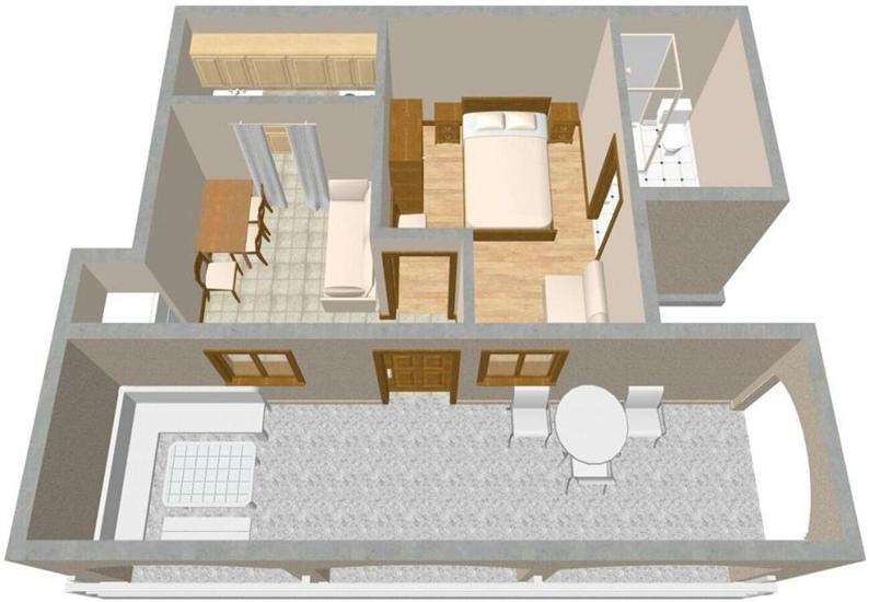 Apartment A2, for 4 persons