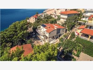 Ferienwohnungen VILLA DVORSKI Baska Voda, Größe 30,00 m2, Luftlinie bis zum Meer 100 m, Entfernung vom Ortszentrum (Luftlinie) 500 m