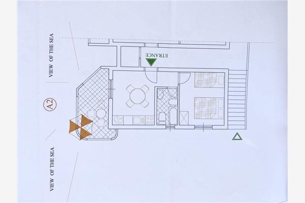 Appartement A2, voor 3 personen