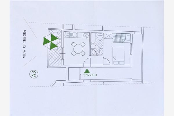 Appartement A3, voor 3 personen