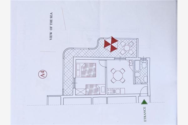 Appartement A4, voor 3 personen