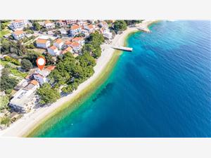Apartmani Beach House Paradiso Živogošće, Kvadratura 20,00 m2, Zračna udaljenost od mora 10 m