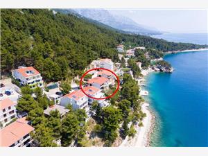 Lägenheter och Rum Apartmani Brela 1 Brela, Storlek 90,00 m2, Luftavstånd till havet 10 m
