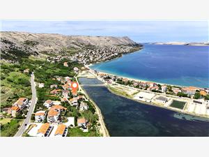 House Pag Vacation House Pag - island Pag, Size 56.00 m2, Airline distance to town centre 700 m