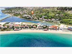 Apartmaji Crljenko with sea view Pag - otok Pag, Kvadratura 50,00 m2, Oddaljenost od centra 700 m