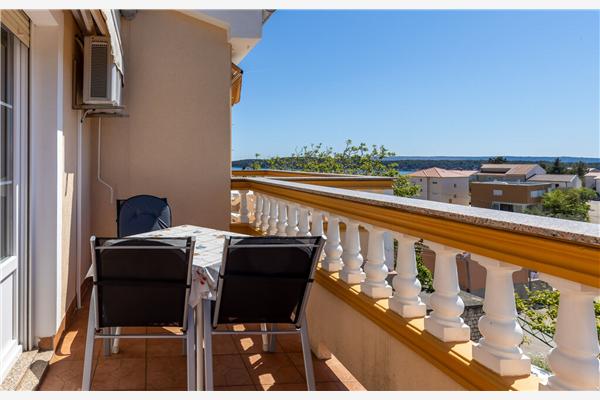 Apartment A2, for 3 persons
