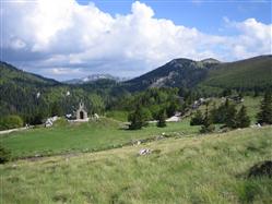 Norra Velebit bergen Plitvice sjoar 