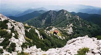 National park Risnjak Mountain massive