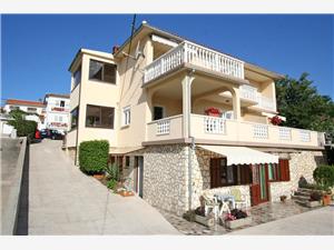 Appartements Dvorničić Silo - île de Krk, Superficie 55,00 m2, Distance (vol d'oiseau) jusqu'au centre ville 450 m