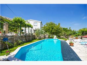 Appartamenti Mladen Baska - isola di Krk, Dimensioni 50,00 m2, Alloggi con piscina