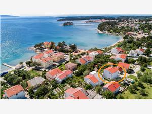 Rooms Mande Kvarners islands, Size 16.00 m2, Airline distance to the sea 100 m