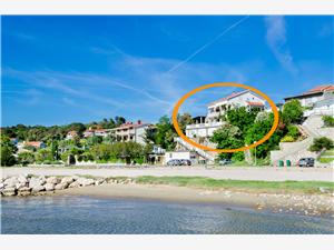 Apartments Albina Lopar - island Rab, Size 100.00 m2, Airline distance to the sea 100 m