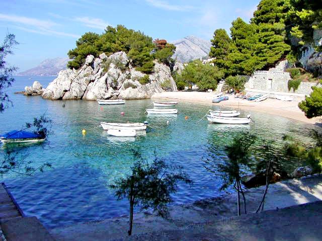 Punta Rata Carte La plage de Punta Rata - Brela | Plages en Croatie