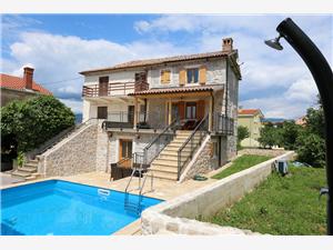 Villa Klimno Kvarners islands, Size 90.00 m2, Accommodation with pool, Airline distance to the sea 50 m