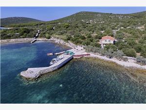Huis Tiana Noord-Dalmatische eilanden, Afgelegen huis, Kwadratuur 42,00 m2, Lucht afstand tot de zee 10 m